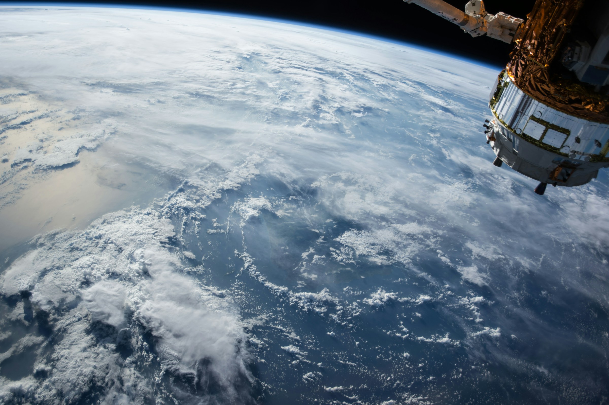 Earth seen from orbit